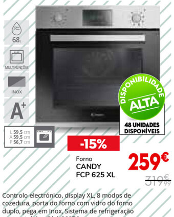 Conforama Forno Candy FCP 625 XL promoção