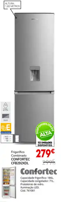 Conforama FrigoríficoCombinado Confortec CFB292XDL promoção