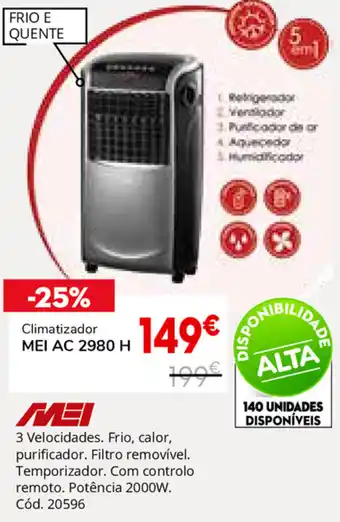 Conforama Climatizador MEI AC 2980 H promoção