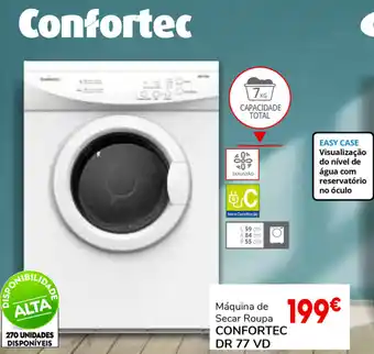 Conforama Máquina de Secar Roupa Confortec DR 77 VD promoção