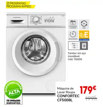 Máquina de Lavar Roupa Confortec CF5008L