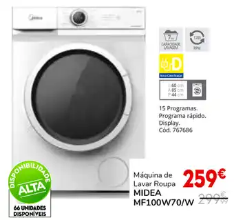 Conforama Máquina de Lavar Roupa Media MF100W70/W promoção
