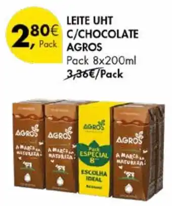 Pingo Doce Leite uht c/ chocolate agros promoção