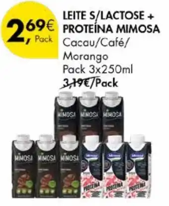 Pingo Doce Leite s/lactose + proteína mimosa promoção