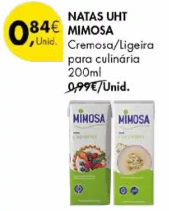 Pingo Doce Natas uht mimosa promoção