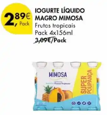 Pingo Doce Iogurte líquido magro mimosa promoção