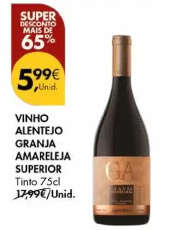 Pingo Doce Vinho Alentejo Granja Amareleja Superior promoção