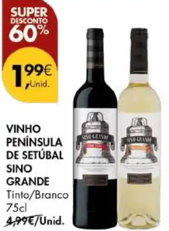 Pingo Doce Vinho península de setúbal sino grande promoção