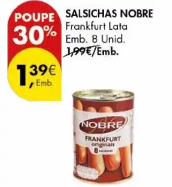 Pingo Doce Salsichas Nobre promoção