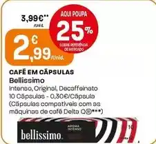 Intermarché Bellissimo - café em cápsulas promoção