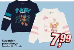 Sweatshirt para criança