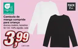 kik Camisola de manga comprida para criança promoção