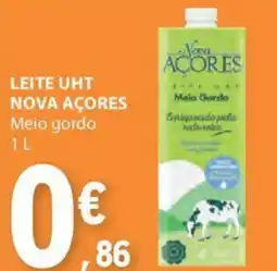 E.Leclerc Leite uht nova açores meio gordo promoção
