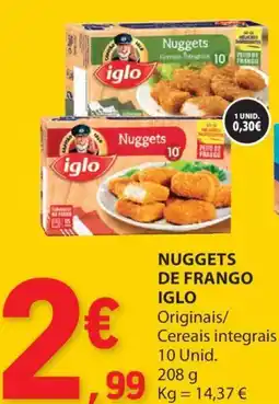 E.Leclerc Nuggets de frango iglo promoção