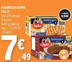 E.Leclerc Hamburgers iglo promoção