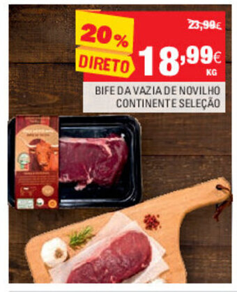 Continente Bife da Vazia de Novilho Continente promoção