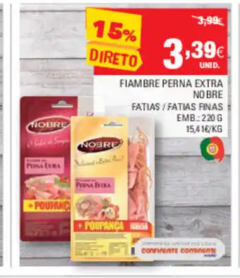 Continente Fiambre da Perna Extra Nobre 220g promoção