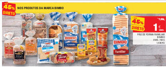 Continente Pão de Forma Familiar Bimbo 700g promoção