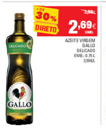 Continente Azeite Virgem Gallo Delicado 0,75L promoção