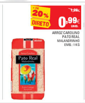 Continente Arroz Carolino Pato Real 1kg promoção