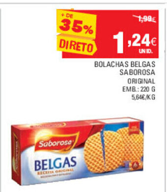 Continente Bolachas Belgas Saborosa Original 220g promoção