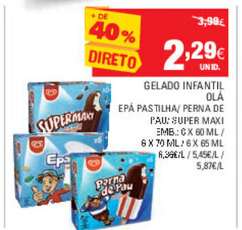 Continente Gelado Infantil Olá promoção
