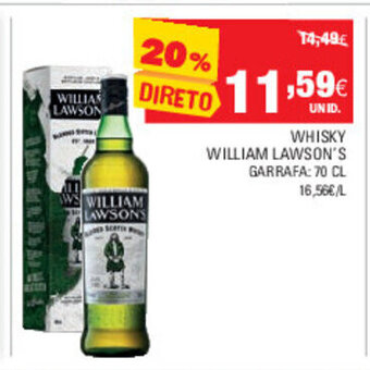 Continente Whisky William Lawson's 70cl promoção