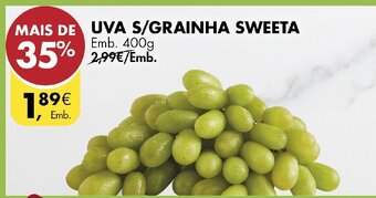 Pingo Doce Uva S/ Grainha Sweeta 400g promoção