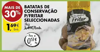 Pingo Doce Batatas de Conservação P/ Fritar Seleccinadas 3kg promoção