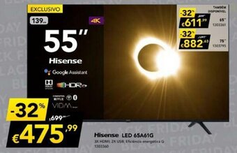 Hisense LED TV 55"
