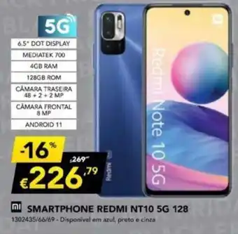 Radio Popular MI Smartphone REDMI NT10 5G 128GB promoção