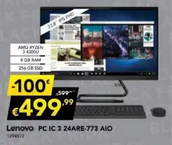 Radio Popular Lenovo PC IC 3 24ARE-773 AIO promoção