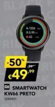 Radio Popular Mi Smartwatch KW66 Preto promoção