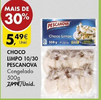Pingo Doce Choco Limpo 10/30 Pescanova 500g promoção