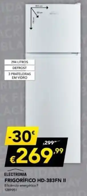 Radio Popular Electronica Frigorífico HD-383FN II promoção