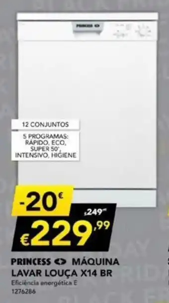 Radio Popular Princess Máquina Lavar Louça X14 BR promoção
