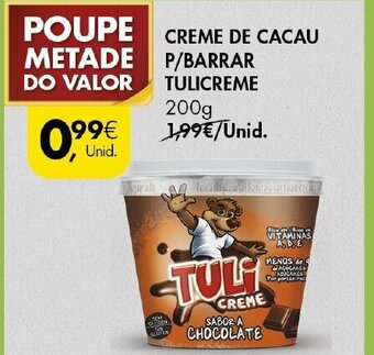 Pingo Doce Creme de Cacau P/Barrar Tulicreme 200g promoção