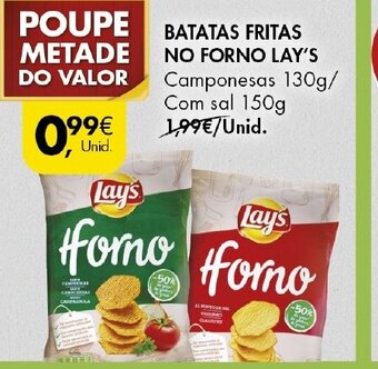 Pingo Doce Batatas Fritas No Forno Lay's 130g promoção