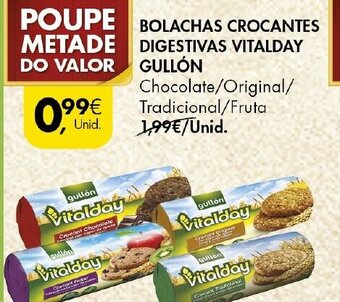 Pingo Doce Bolachas Crocantes Digestivas Vitalday Gullón promoção
