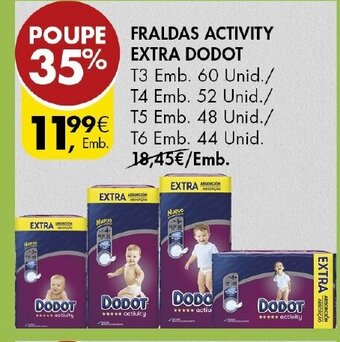 Fraldas Activity Extra Dodot