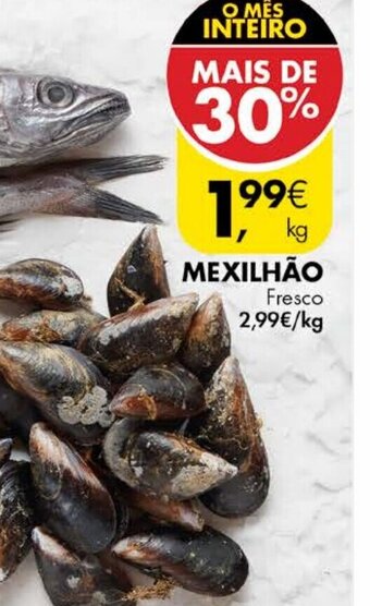 Pingo Doce Mexilhão Fresco promoção