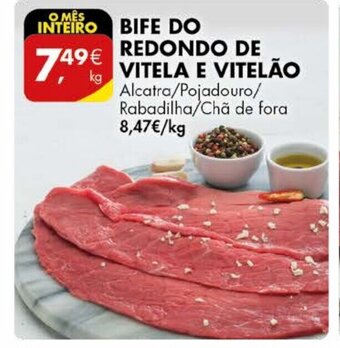 Pingo Doce Bife do Redondo de Vitela e Vitelão promoção