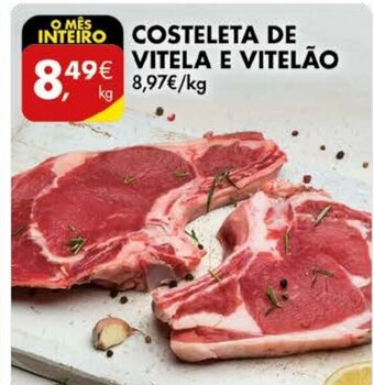 Pingo Doce Costeleta de Vitela e Vitelão promoção