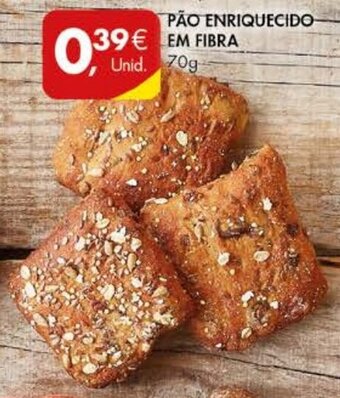 Pingo Doce Pão Enriquecido em Fibra 70g promoção