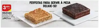 Pingo Doce Delícias Bolacha 500g/ Brigadeiro 450g promoção