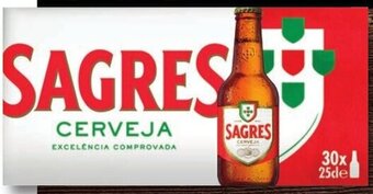 Cerveja C/ Álcool Sagres 30x25cl