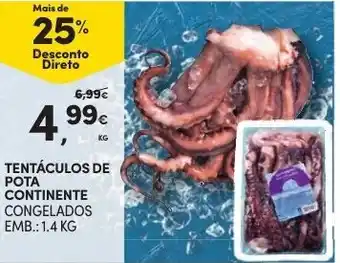 Continente Tentáculos de Pota Continente 1.4kg promoção