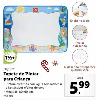 Lidl Plattive Tapete de Pintar para Criança 80x60cm promoção