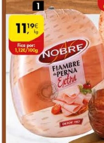 Pingo Doce Fiambre da Perna Extra Nobre promoção
