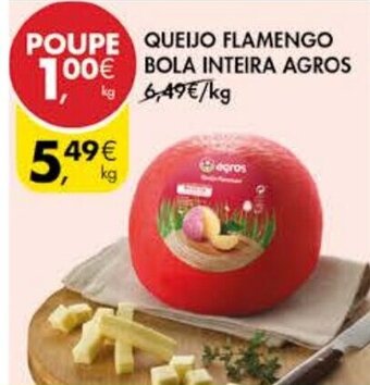 Pingo Doce Queijo Flamengo BOla Inteira Agros promoção